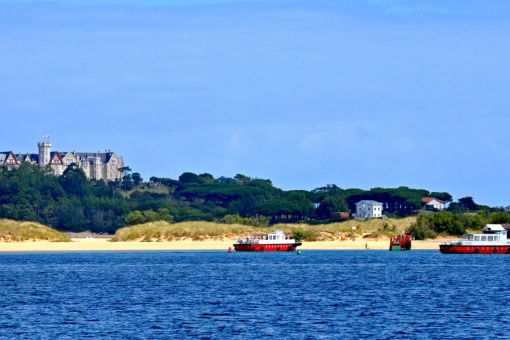 Views of Santander and the Magdalena Palace from El Puntal beach